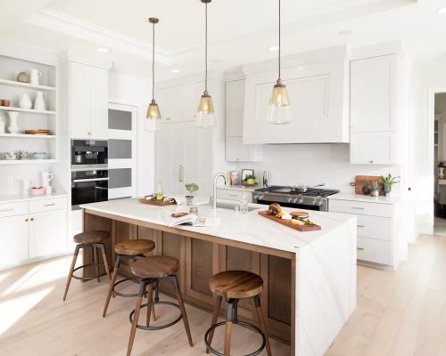 Kitchen with Cambria quartz countertops